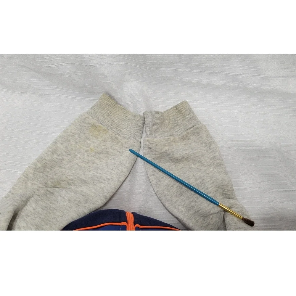Activewear Kids Size 6 Gray Blue Tracksuit Hoodie & Joggers by Jumping Bean Set